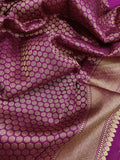 Pure Katan Silk Handwoven Tanchoi Banarasi Saree