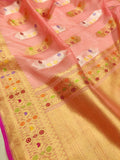 Pure Kora Silk Handwoven Banarasi Saree