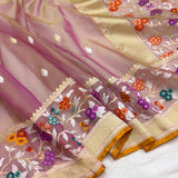 Pure Kora Silk Handwoven Banarasi Saree
