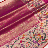 Pure katan silk Handwoven banarasi saree