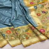 Pure Katan silk handwoven banarasi saree