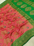 Pure tussar Silk Handwoven Banarasi Saree