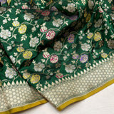 Pure katan silk Handwoven banarasi saree