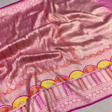 Pure katan silk Handwoven banarasi saree