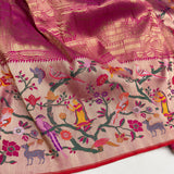 Pure katan silk Handwoven banarasi saree