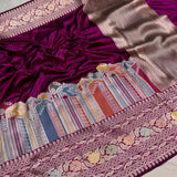 Pure katan silk Handwoven banarasi saree