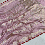 Pure katan silk Handwoven banarasi saree