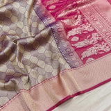 Pure tissue silk handwoven banarasi saree