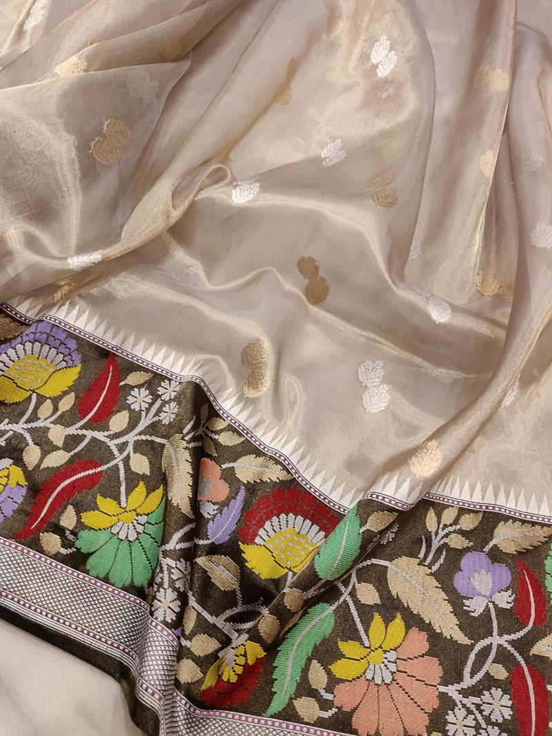 Pure Tissue Silk Handwoven Banarasi Saree