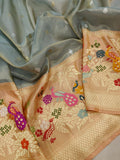 Pure Tissue Silk Handwoven Banarasi Saree
