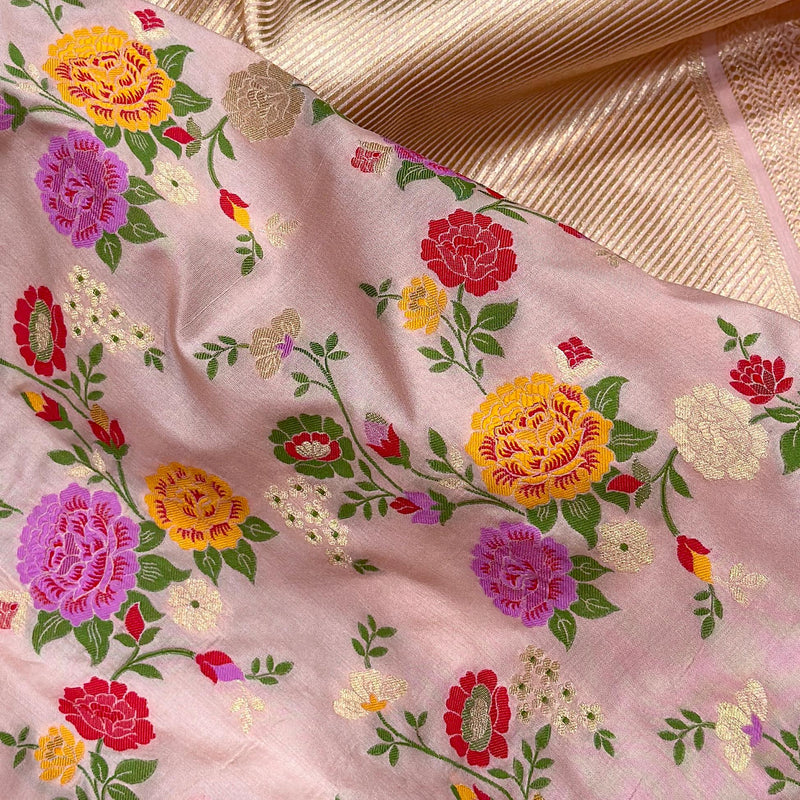 Pure Katan Silk Handwoven Banarasi Saree