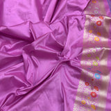 Dual shade pure katan silk Handwoven banarasi saree