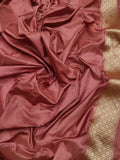 Lavender Colour Pure Kora Silk Handwoven Banarasi Saree