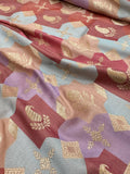 Multicolor Pure Katan Silk Handwoven Banarasi Saree