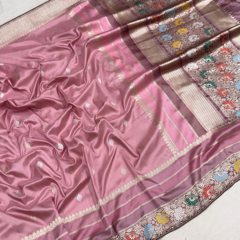 Pure katan silk Handwoven banarasi saree