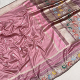 Pure katan silk Handwoven banarasi saree