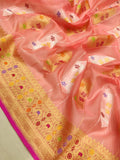 Pure Kora Silk Handwoven Banarasi Saree