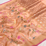 Pure Kora Silk Handwoven Banarasi Saree