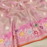 Pure Kora Silk Handwoven Banarasi Saree