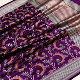 Pure Katan Silk Handwoven Banarasi Saree