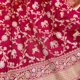 Pure katan silk Handwoven banarasi saree