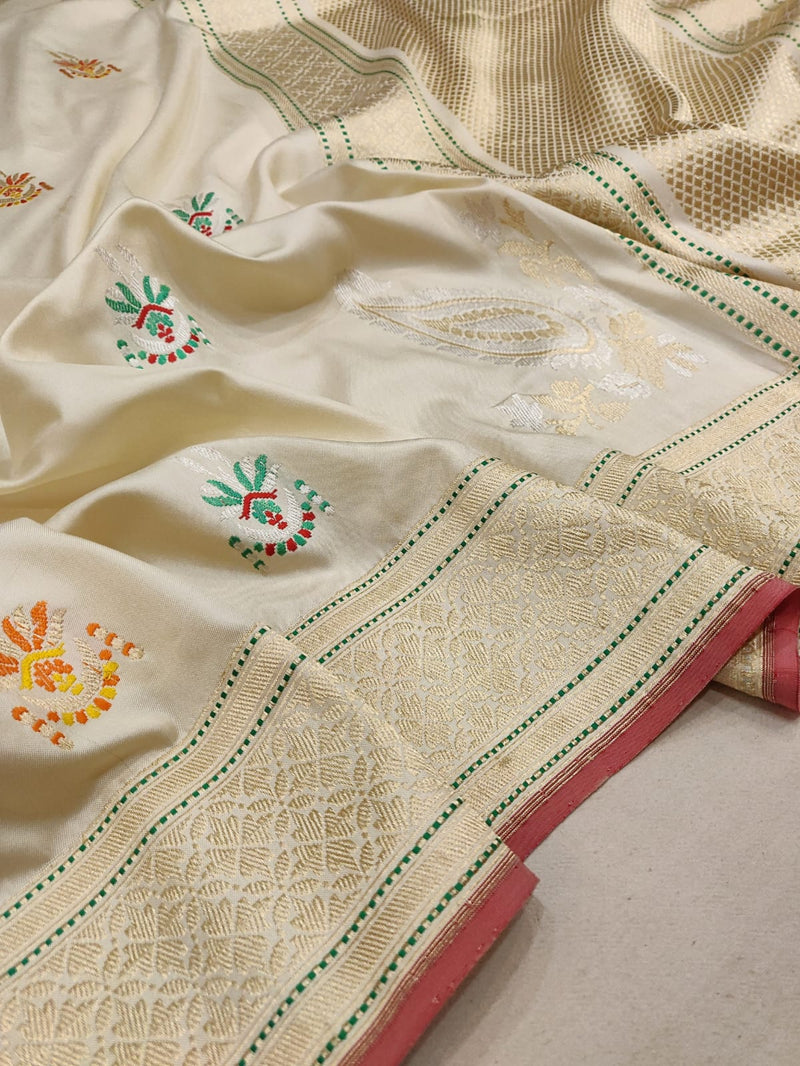 Pure Katan Silk Handwoven Banarasi Saree