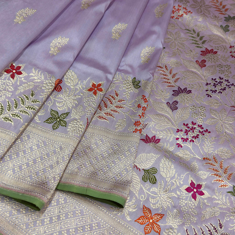 Pure Katan Silk Handwoven Banarasi Saree