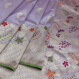 Pure Katan Silk Handwoven Banarasi Saree