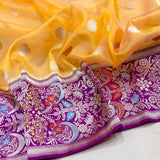 Pure kora handwoven banarasi saree