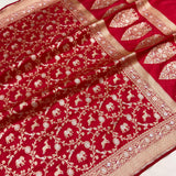 Pure katan silk Handwoven banarasi saree