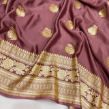 Pure mashru silk Handwoven banarasi saree