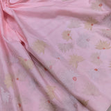 Light pink colour pure katan silk Handwoven banarasi saree