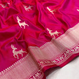 Pure katan silk Handwoven banarasi saree