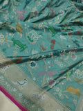 Pure Katan Silk Handwoven Banarasi Saree