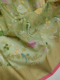 Pure Kora Silk Handwoven Banarasi Saree