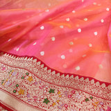 Pure Kora Silk Handwoven Banarasi Saree