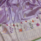 Pure Katan Silk Handwoven Banarasi Saree