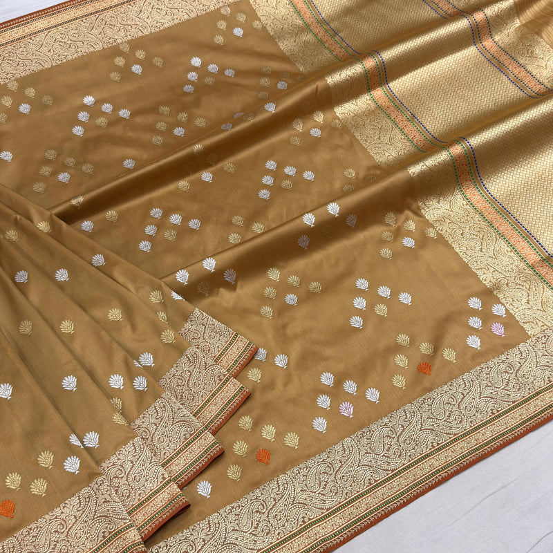 Pure Katan silk handwoven banarasi saree