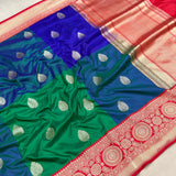 Pure katan silk Handwoven banarasi saree