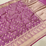 Pure Katan Silk Handwoven Banarasi Saree