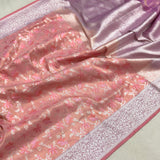 Pure katan silk Handwoven Banarasi saree