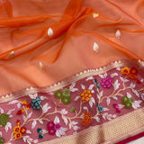 Pure Kora Silk Handwoven Banarasi Saree