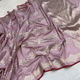 Pure katan silk Handwoven banarasi saree