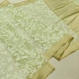 Pure Kora Net Handwoven Banarasi Saree