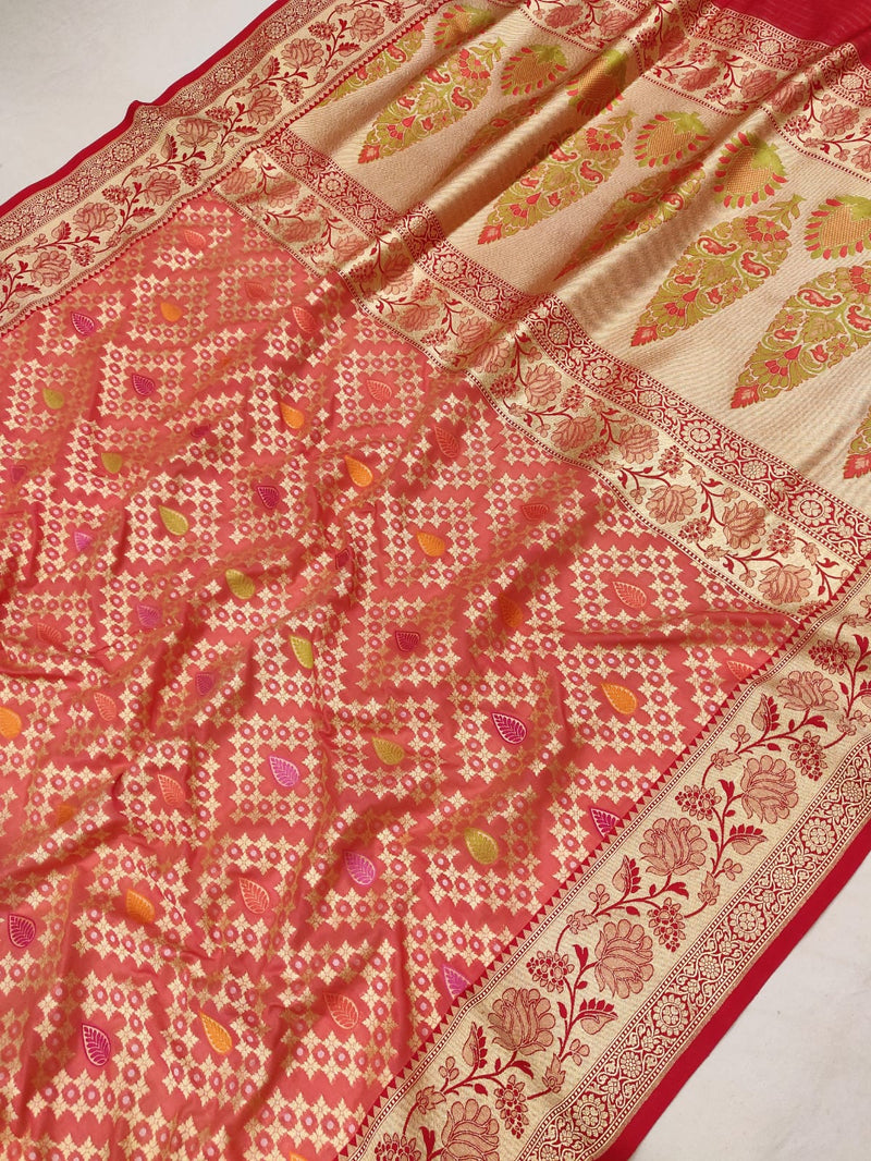Pure Katan Silk Handwoven Banarasi Saree