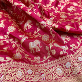 Pure katan silk Handwoven banarasi saree