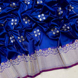 Pure katan silk Handwoven banarasi saree