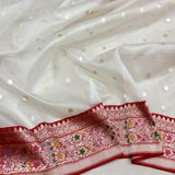 Pure Kora Silk Handwoven Banarasi Saree