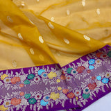 Pure Kora Silk Handwoven Banarasi Saree