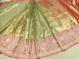 Pure Tissue Silk Handwoven Banarasi Saree